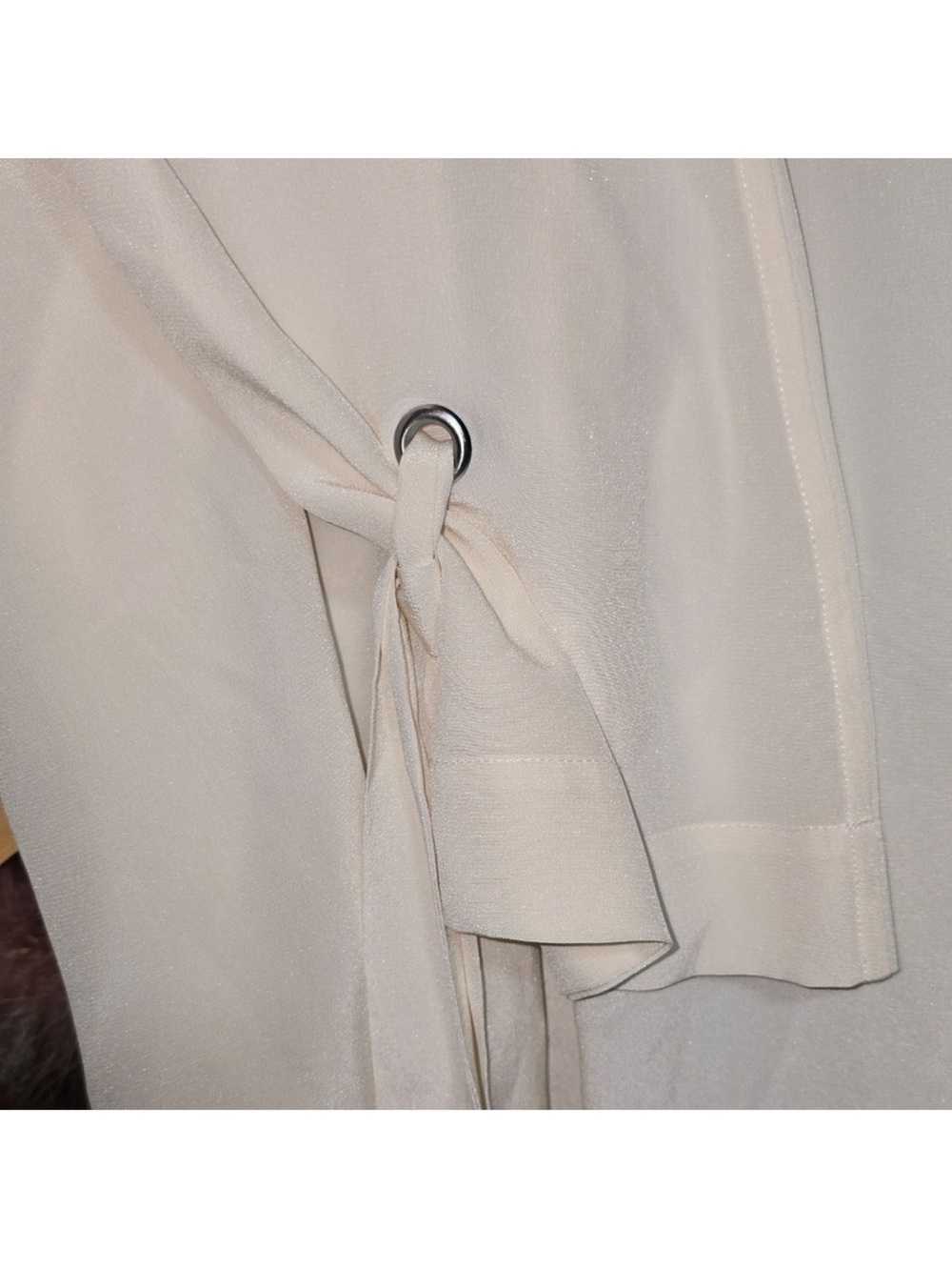 Equipment Cream Tie-Detail Sleep Top